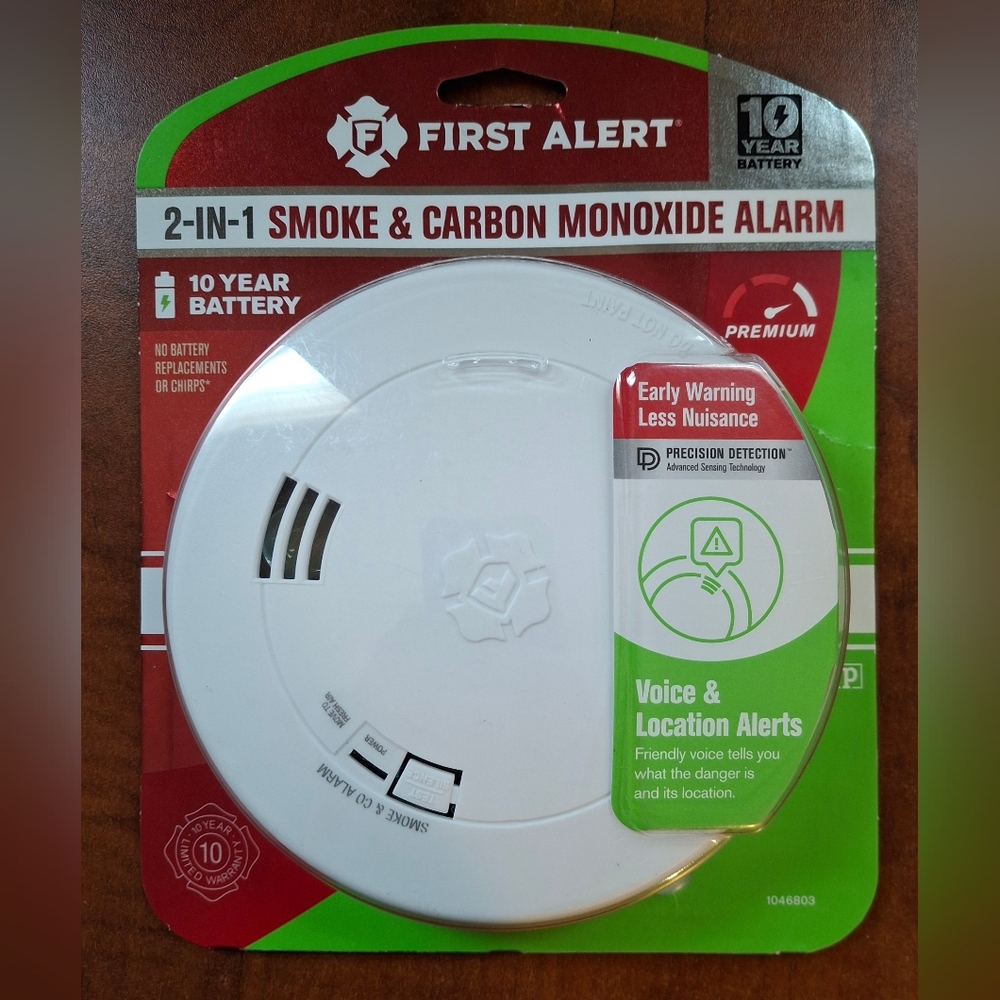 First Alert Slim Battery-Powered Smoke & Carbon Monoxide Detector *2 Available*